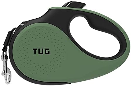 TUG Tiny Retractable Dog Leash, 10 ft (Extra Small, Green) by TUG