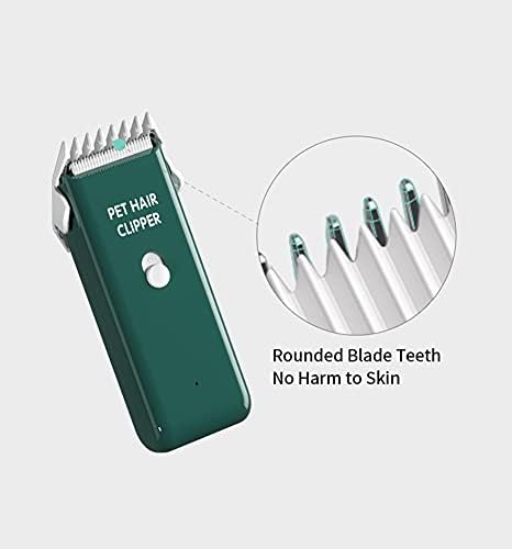 Dog Clippers,Quiet Washable USB Rechargeable Cordless Dog Grooming Kit,Electric Pets Hair Trimmers Shaver Shears for Dogs and Cats Green - Image 3