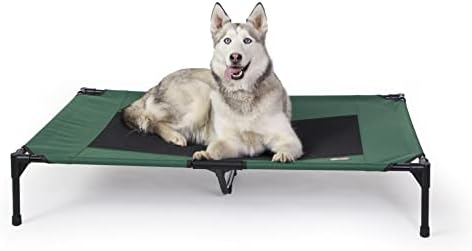 K&H Outdoor Elevated Dog Bed for Large & X-Large Pets, Green, XL 50x32in by KHPetProducts