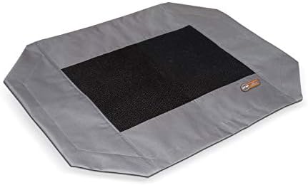 K&H PET PRODUCTS Original Pet Cot Replacement Cover (Cot Sold Separately) - Gray/Black Mesh, Medium 25 X 32 Inches by KHPetProducts