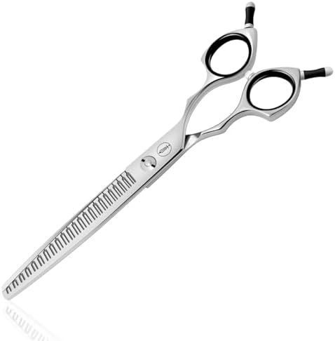HASHIMOTO Straight Eraser Dog Grooming Scissors, 23 Teeth, 7.0 inch. by HASHIMOTO