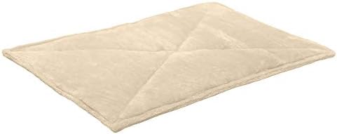 Furhaven ThermaNAP Self-Warming Cat Bed for Indoor Cats & Large/Medium Dogs, Washable & Reflects Body Heat - Quilted Faux Fur Reflective Bed Mat - Cream, Large (Pack of 2) - Image 7