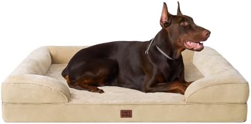 EHEYCIGA Orthopedic XXL Dog Bed, Waterproof Washable XL Big Pet Bed 52" by EHEYCIGA