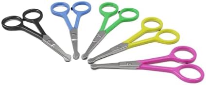 Tiny Trim 4.5" Ball-Tipped Scissor for Dog, Cat and all Pet Grooming - Ear, Nose, Face & Paw - Scaredy Cut's small Safety Scissor - Image 2
