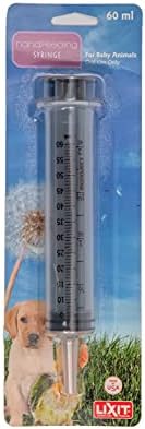 Lixit Hand Feeding Syringes for Puppies, Kittens, Rabbits and Other Baby Animals (60ML Pack of 2) - Image 2