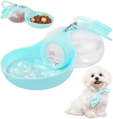 Dog Water Bottle Portable Pet Travel Bowl 2in1 Pet Drinking Feeder for Walk Outdoor 13.5oz Leak-Proof Dog Water Dispenser by Unknown