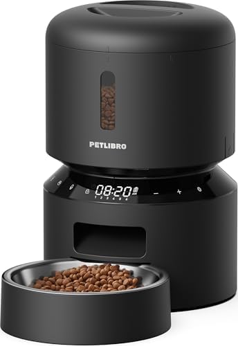 PETLIBRO Automatic Cat Feeder – 3L Programmable Pet Food Dispenser with Airtight Storage, Timed Portion Control, Voice Meal Call & Dual Power Supply, Clog-Free Healthy Feeding for Cats & Small Dogs by Unknown