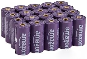 Amazon Basics Premium Lavender Scented Standard Dog Waste Bags, 300 Count (15 Pack of 20) by AmazonBasics