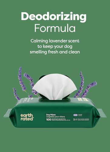Earth Rated Dog Wipes for Paws & Butt, Deodorizing, Lavender, 400ct - Image 6