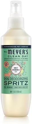 MRS. MEYER'S Clean Day Dog Deodorizing Spray, Sweet Chamomile Scent, 8oz by MrsMeyers