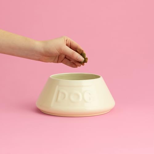 Mason Cash Non-Tip Dog Bowl - 21 cm, 1.6 L Cream Ceramic Food & Water Dish - Image 2