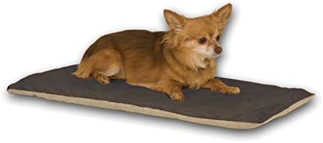 K&H Pet Products Thermo-Pet Mat Reversible Heated Pet Bed Mocha 14 X 28 Inches by KHPetProducts