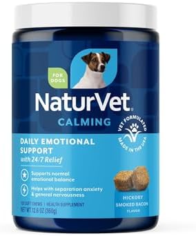 NaturVet Emotional Support Daily Calming Aid Dog Supplement - 120ct by NaturVet