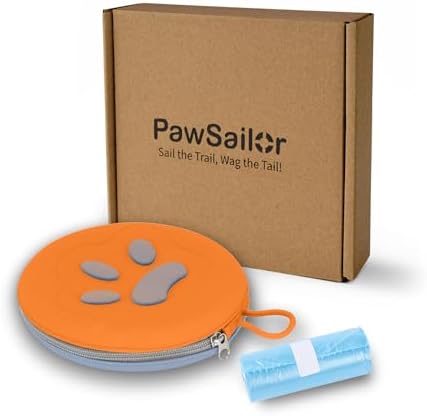 Collapsible Dog Bowls, 2-in-1 Pet Travel Bowls Blue Orange - Image 5