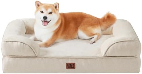 EHEYCIGA Orthopedic Dog Beds Large Sized Dog, Waterproof Washable Pet Bed by EHEYCIGA