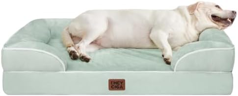 EHEYCIGA Orthopedic XXL Dog Bed, Waterproof Washable XL Big Pet Bed 46" by EHEYCIGA