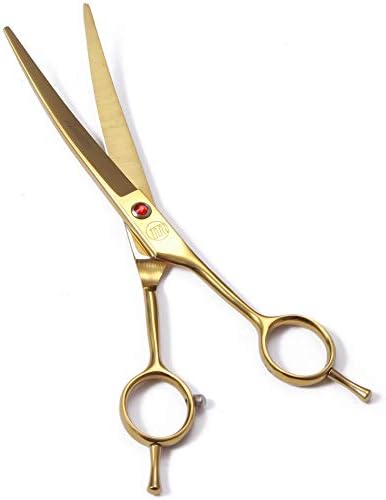 Professional Dog Grooming Scissors Set, 7 Inch/8 Inch Pet Grooming Scissors Chunkers Shears for Dog, Curved Dog Grooming Scissors, Thinning Shears for Dog with Grooming Comb - Image 3
