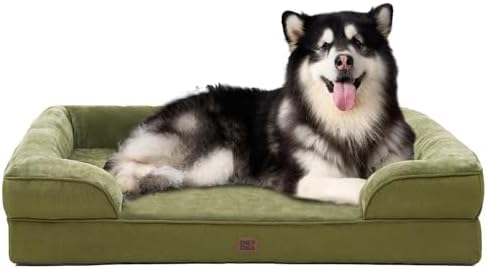 EHEYCIGA Orthopedic XXL Dog Bed, Waterproof Washable XL Big Pet Bed 52" by EHEYCIGA