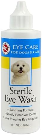 Miracle Care Sterile Eye Wash for Dogs and Cats, 4 Ounce by MiracleCare