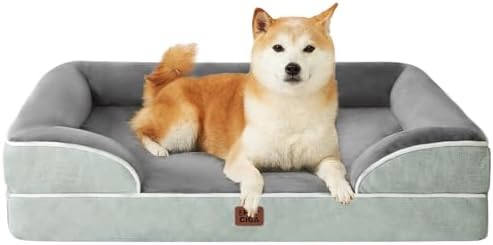 EHEYCIGA Orthopedic Dog Beds Large Sized Dog, Waterproof Washable Pet Bed by EHEYCIGA