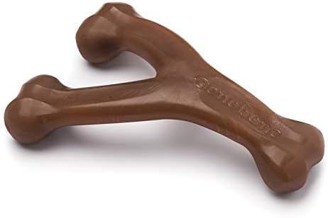 Benebone Wishbone Dog Chew Toy for Aggressive Chewers, Peanut, Medium by Benebone
