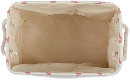 Bone Dry Pet Storage Collection Paw and Bone Print, Medium Rectangle, 16x10x12, Rose - Image 3