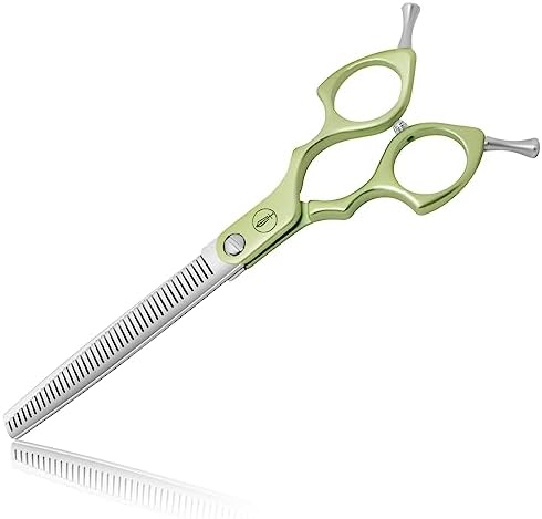 HASHIMOTO Thinning Shears for Dogs, Dog Thinning Shears for Grooming, 42 Teeth, 6.5 inch, 30% Thinning Rate, Extremely Light Weight, Designed for Professional Pet Groomers or Family DIY Use. by HASHIMOTO