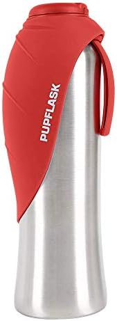 PupFlask Large Dog Water Bottle, Portable Stainless Steel Travel Bowl by TuffPupper