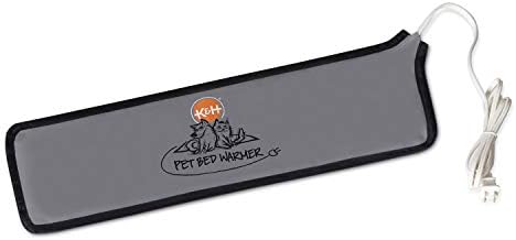 K&H Pet Bed Warmer, Safety Listed, Cat Heating Pad, Medium 20.5x6.75in Gray by KHPetProducts