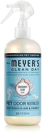 MRS. MEYER'S CLEAN DAY Pet Odor Neutralizer, Coconut Leaf Scent, 12 Fl Oz (Pack of 6) by MrsMeyers