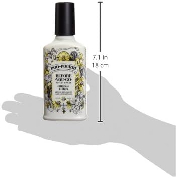Poo-Pourri Before-You-Go Toilet Spray, Original Citrus, 8 Fl Oz, Up to 400 Uses, Bathroom Odor Deodorizer, Plant-Based with Essential Oils, for Home or Work, Lemon, Bergamot and Lemongrass Scent - Image 6