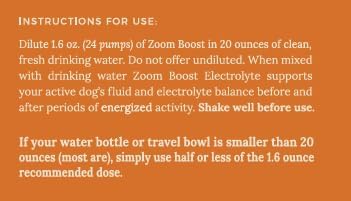 Lanana Creek Farms® Zoom Boost Electrolyte 7.7 oz Glass Bottle with Pump | Ideal for Active Dogs | Rapid Absorption and Easy Digestion | Carrot and Ginger Flavored - Image 4