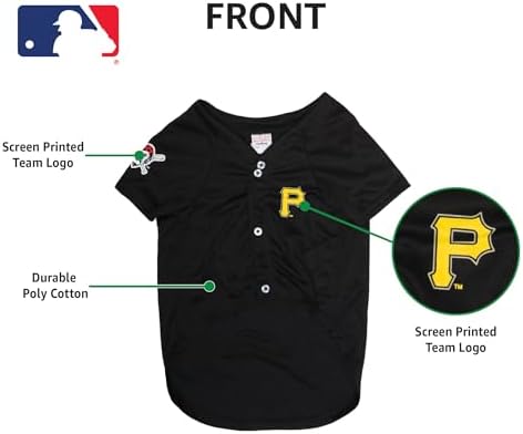 Official MLB Pittsburgh Pirates Pet Jersey for Dogs & Cats, Size XX-Large - Stylish Baseball Jersey for Your Furry Fan- Show Off Team Spirit with The Perfect Fan Apparel Gear for Pet, Dog & Cat - Image 6