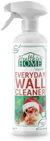 CHOMP! Painted Wall Cleaner Spray, Multipurpose for Walls, Ceilings, and Baseboards, Removes Dirt, Dust, Odor, Stains, Healthier Home 5-Minute CleanWalls 4-in-1, 32 Ounces (Peppermint Candy Cane) by CHOMPHealthierHome