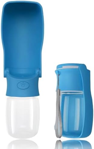 Portable Dog Small Animals Water Bottle for Walking 19 OZ or 12 OZ Pet Water Bottles for Puppy Medium Large Dogs Little Animals Water Dispenser Dog Small Animals Water Bowl by SOICTA