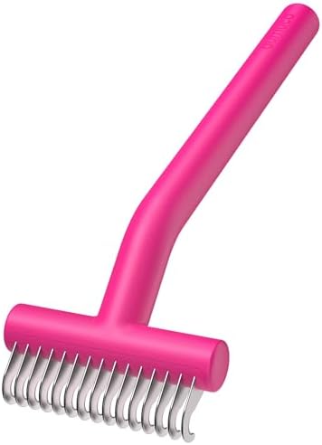 aumuca Undercoat Rake for Dogs, Deshedding & Dematting Comb for Cats, Horse by aumuca