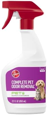 Hoover Pet Pre-Treat Spot and Stain Remover Spray, 22 oz., Pet Formula for Carpet and Upholstery, Tackles Tough Pet Messes and Stains, Pair Carpet or Spot Cleaner by Hoover