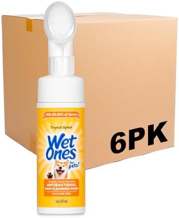 Wet Ones for Pets Foam Dog Paw Cleaner, Tropical Splash Scent, 5 Oz, 6-Pack by WetOnes