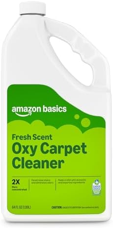 Amazon Basics Carpet Cleaner, Carpet Stain Remover, Fresh Scent, 64 fl oz, Packaging May Vary by AmazonBasics