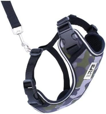 RC Pets Adventure Kitty Cat Harness | Adjustable Airmesh Vest with D-Ring and 6ft Leash for Walking and Travel | Camo, Medium by RCPets