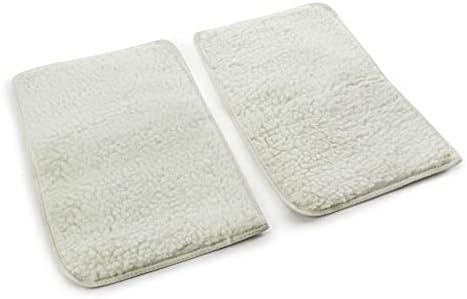 Sherpa Replacement Liners for Travel Pet Carriers - Soft Absorbent Cat & Dog Kennel Pad with Waterproof Backing, Machine Washable Crate Pads, 19x12.25in - 2 Pack, White, Large by Sherpa