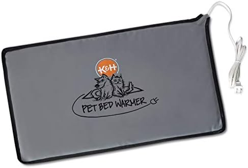 K&H Pet Bed Warmer, Safety Listed, Dog Heating Pad, XL 26.5 X 16.75in Gray by KHPetProducts