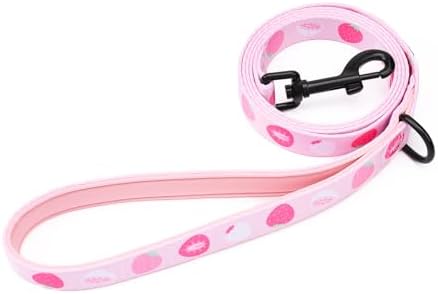 Dog Harness and Leash Set, Adjustable Dog Harness, Dog Leash, No Pull No Choke Puppy Harnesses for Walking Training for Small Medium Pet (Strawberries, M(Chest 15.7-22.1", Neck 12-15")) - Image 3