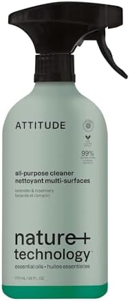 ATTITUDE All Purpose Cleaner Spray, EWG Verified, Lavender & Rosemary by ATTITUDE