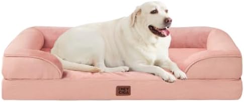 EHEYCIGA Orthopedic XXL Dog Bed, Waterproof Washable XL Big Pet Bed 46" by EHEYCIGA