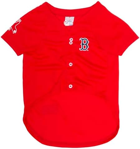 Official MLB Boston Red Sox Pet Jersey for Dogs & Cats, Size Medium - Stylish Baseball Jersey for Your Furry Fan- Show Off Team Spirit with The Perfect Fan Apparel Gear for Pet, Dog & Cat - Image 2