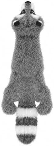 Best Pet Supplies 2-in-1 Stuffless Squeaky Dog Toy - Raccoon, Medium by BestPetSuppliesLLC