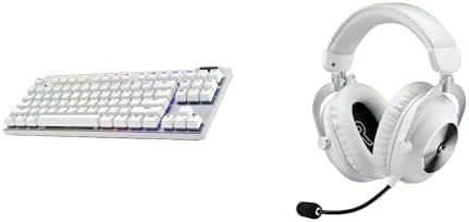 Logitech G Pro X TKL Lightspeed Wireless Gaming Keyboard, Tactile + G Pro X 2 Lightspeed Wireless Gaming Headset Bundle - White by Unknown