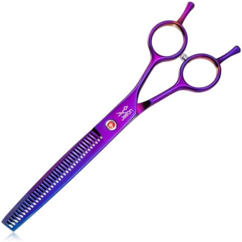 JASON Grooming Scissors for Dogs - Sharp Thinning Dog Shear with Muffler Pad, Stainless Steel Dog Grooming Shears Professional Texture Scissors for Pets Christmas Gift by JASONSCISSORS