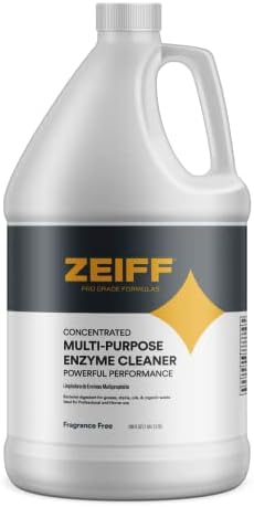 Zeiff Pro-Grade Multi-Purpose Probiotic Enzyme Cleaner - Powerful Cleaning & Odor Eliminating Formula For Professional & Home Surfaces - 1 Gallon - Fragrance Free by Zeiff